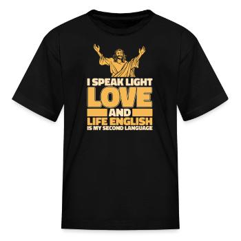 Christian Christianity Love - Kid's T-Shirt - black - Front