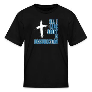 Christian Christianity Cross - Kid's T-Shirt - black - Front