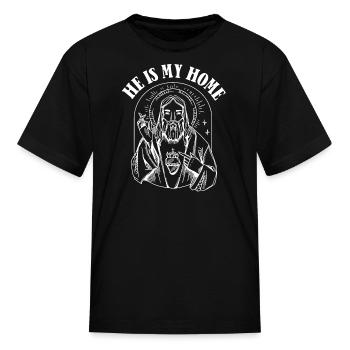 Christian Christianity Home - Kid's T-Shirt - black - Front