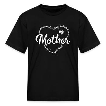 Mother mother s day mothers day - Kid's T-Shirt - black - Front