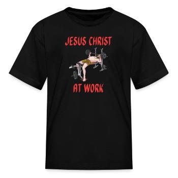 Christian Christianity Workout - Kid's T-Shirt - black - Front
