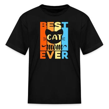 La meilleure maman de chat de tous les temps - T-shirt Enfant - noir - Devant