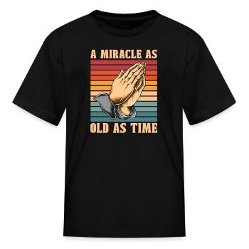 Christian Christianity Pray - Kid's T-Shirt - black - Front