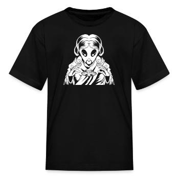 Christian Christianity Alien - Kid's T-Shirt - black - Front