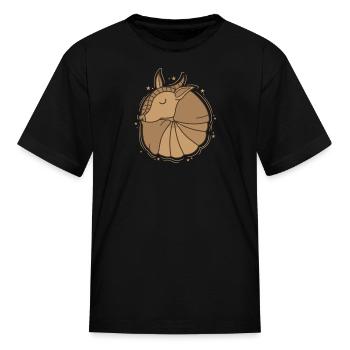 Armadillo Mammal America Desert - Kid's T-Shirt - black - Front