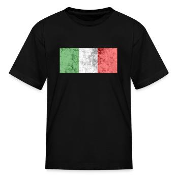 Italian - Kid's T-Shirt - black - Front