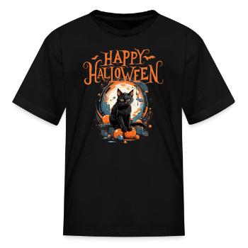 Midnight Whiskers! - Kid's T-Shirt - black - Front