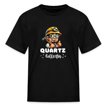 Quartz Collector - Kid's T-Shirt - black - Front