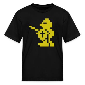 Sir Lancelot ZX Spectrum Medieval Knight - Kid's T-Shirt - black - Front