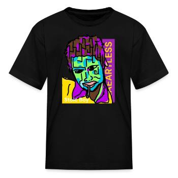 Heartless Stoic Boy - Kid's T-Shirt - black - Front