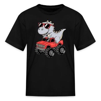 toddler boy valentine - Kid's T-Shirt - black - Front