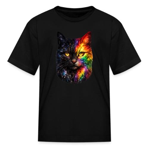 Cosmic Galaxy Rainbow Cat - Kid's T-Shirt