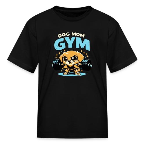Chibi Dog Gym Workout - Kid's T-Shirt