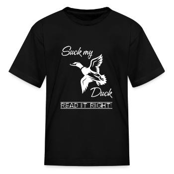 Chasse au canard - T-shirt Enfant - noir - Devant