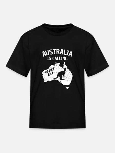 Australia Travel Souvenir - Kid's T-Shirt - black