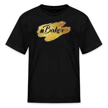 #Baker - Kid's T-Shirt - black - Front