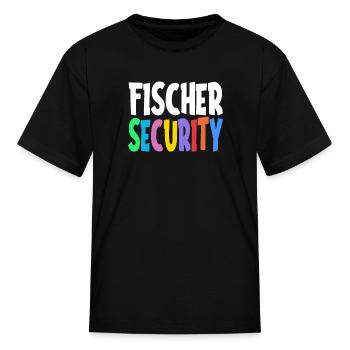 Funny Fischer Security Family Surname - Kid's T-Shirt - black - Front