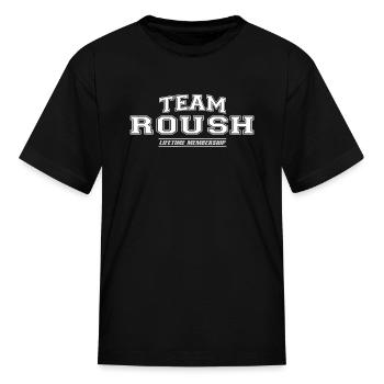 Team Roush Proud Family Surname, Last Name shirt - Kid's T-Shirt - black - Front