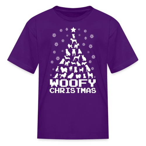 Woofy Christmas Tree - Kids' T-Shirt
