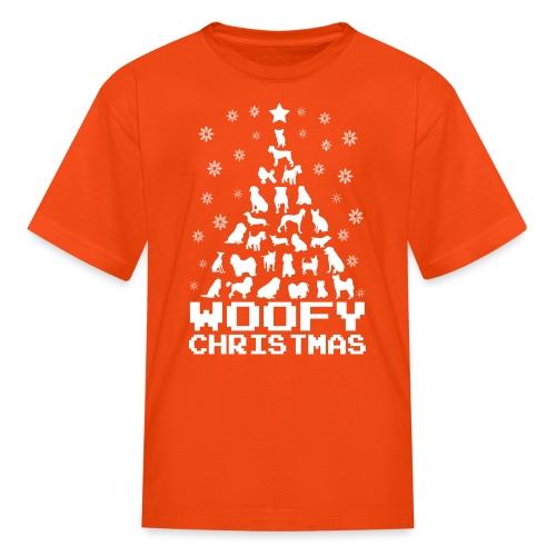 Woofy Christmas Tree - Kids' T-Shirt
