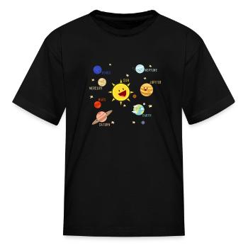 Planète Galaxy T-shirt Science Tee - T-shirt Enfant - noir - Devant
