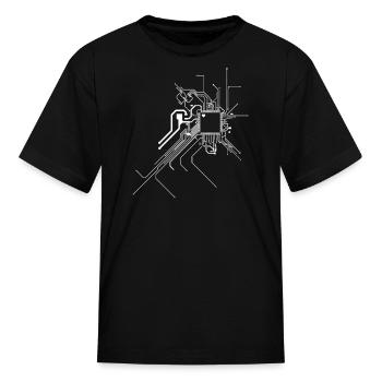 Geek At Heart - Kid's T-Shirt - black - Front