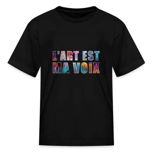 Art is my voice - Kid's T-Shirt