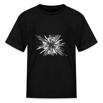Vektor Splash Explosion - Kid's T-Shirt - black - Front