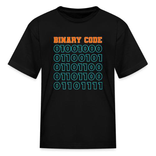 Say Hello in Binary code - Kid's T-Shirt