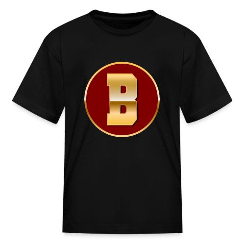 Letter B – Capital Varsity Alphabet Monogram - Kid's T-Shirt