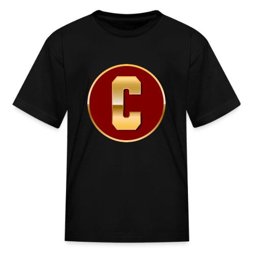 Letter C – Capital Varsity Alphabet Monogram - Kid's T-Shirt