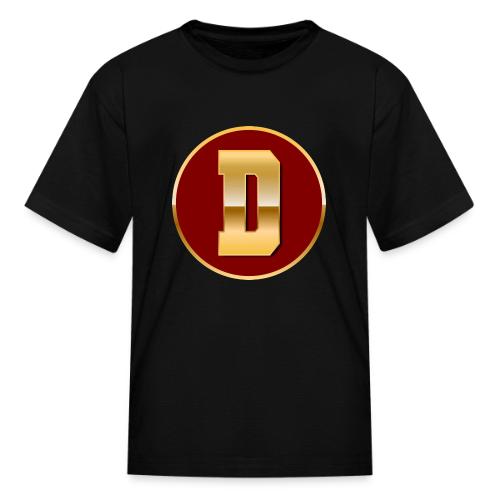 Letter D – Capital Varsity Alphabet Monogram - Kid's T-Shirt