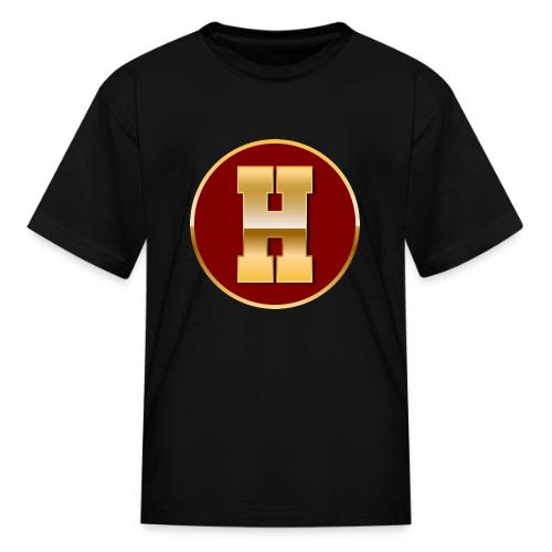 Letter H – Capital Varsity Alphabet Monogram - Kid's T-Shirt