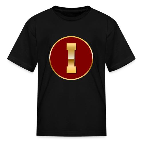 Letter I – Capital Varsity Alphabet Monogram - Kid's T-Shirt