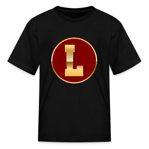 Letter L – Capital Varsity Alphabet Monogram - Kid's T-Shirt