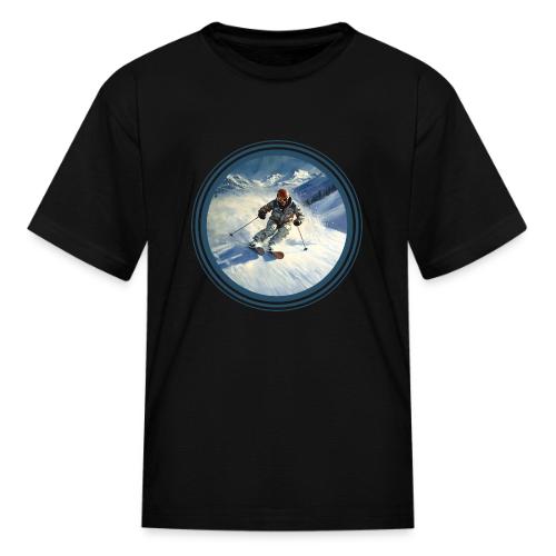 Skiing Power Moves - Kid's T-Shirt
