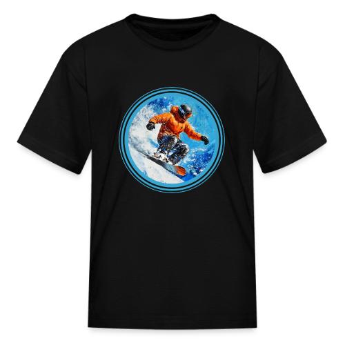 Snowboarding Motion - Kid's T-Shirt