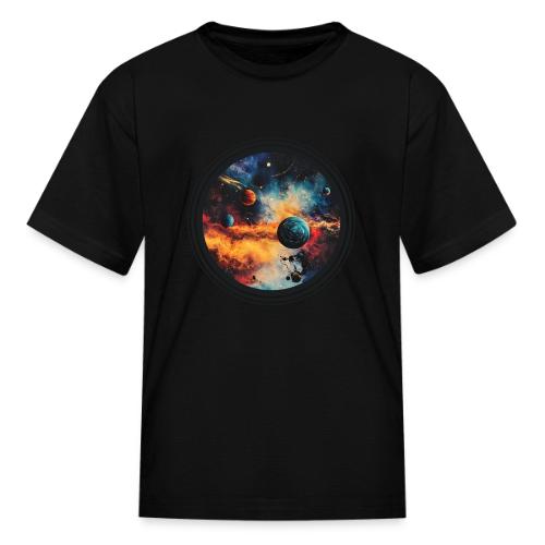 Cosmic Brush Planets - Kid's T-Shirt