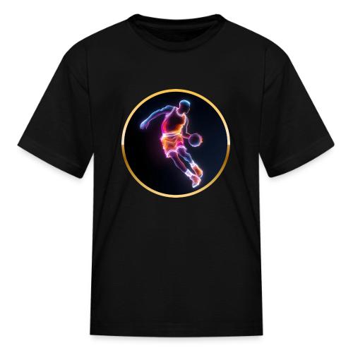 Neon Basketball Player - Kid's T-Shirt