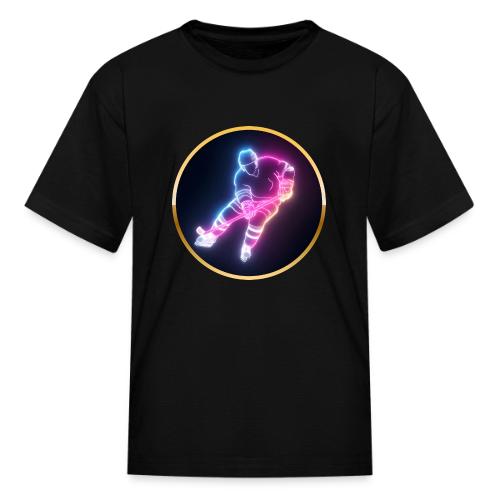 Hockey: Neon Ice Striker - Kid's T-Shirt
