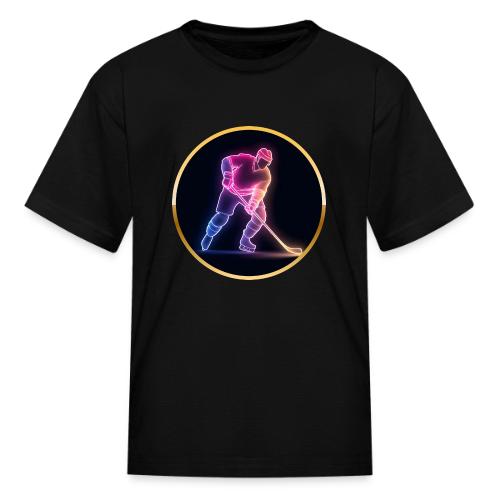 Hockey: Neon Ice Rush - Kid's T-Shirt