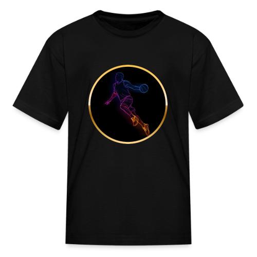Basketball: Neon Jump Shot - Kid's T-Shirt