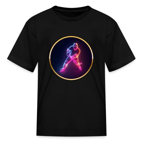 Hockey: Neon Ice Strike - Kid's T-Shirt