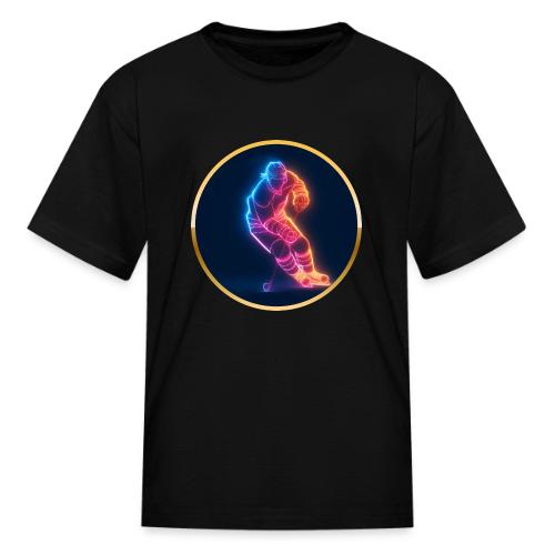 Hockey: Neon Hockey Sketch - Kid's T-Shirt