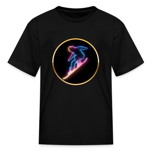 Snowboarding: Neon Snow Drift - Kid's T-Shirt