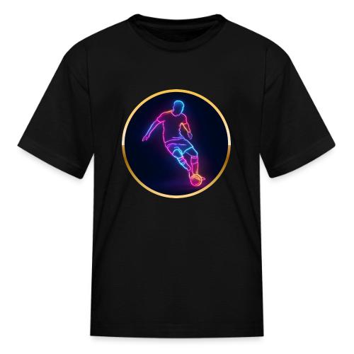 Soccer: Neon Golden Goal - Kid's T-Shirt
