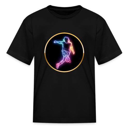 Soccer: Neon Goal Fusion - Kid's T-Shirt