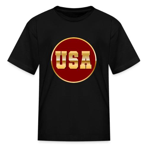 Golden USA Seal - Kid's T-Shirt