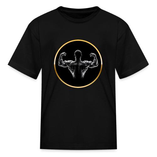 Bodybuilding: Golden Back Power - Kid's T-Shirt