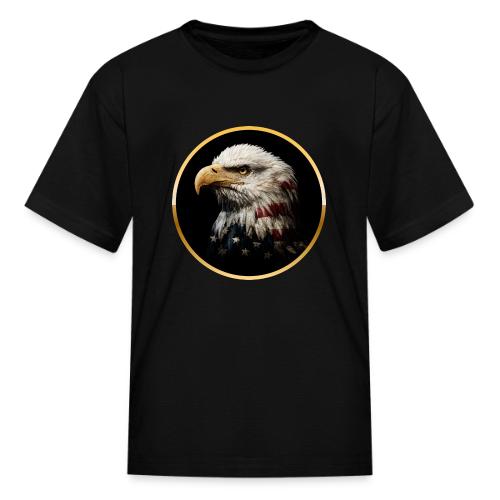 America: Golden Freedom Crest - Kid's T-Shirt